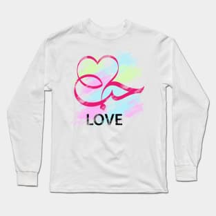 Love in Arabic calligraphy Long Sleeve T-Shirt